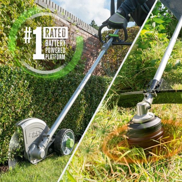 EGO POWER+ Multi-Head Combo Kit; 15" String Trimmer, 8" Edger & Power Head with 5.0Ah Battery and Standard Charger