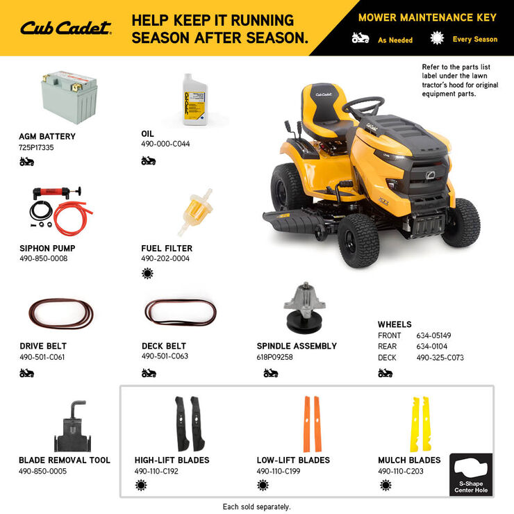 Cub Cadet XT1 Enduro LT 42E 56-Volt MAX 60 Ah Battery Lithium-Ion