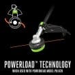 EGO POWER+ Multi-Head Combo Kit; 16” Carbon Fiber String Trimmer with POWERLOAD™, Carbon Fiber Edger, and 56V Power Head with 4.0Ah Battery and 320W Charger
