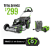 EGO POWER+ 22" Aluminum Deck Select Cut™ Self-Propelled Lawn Mower