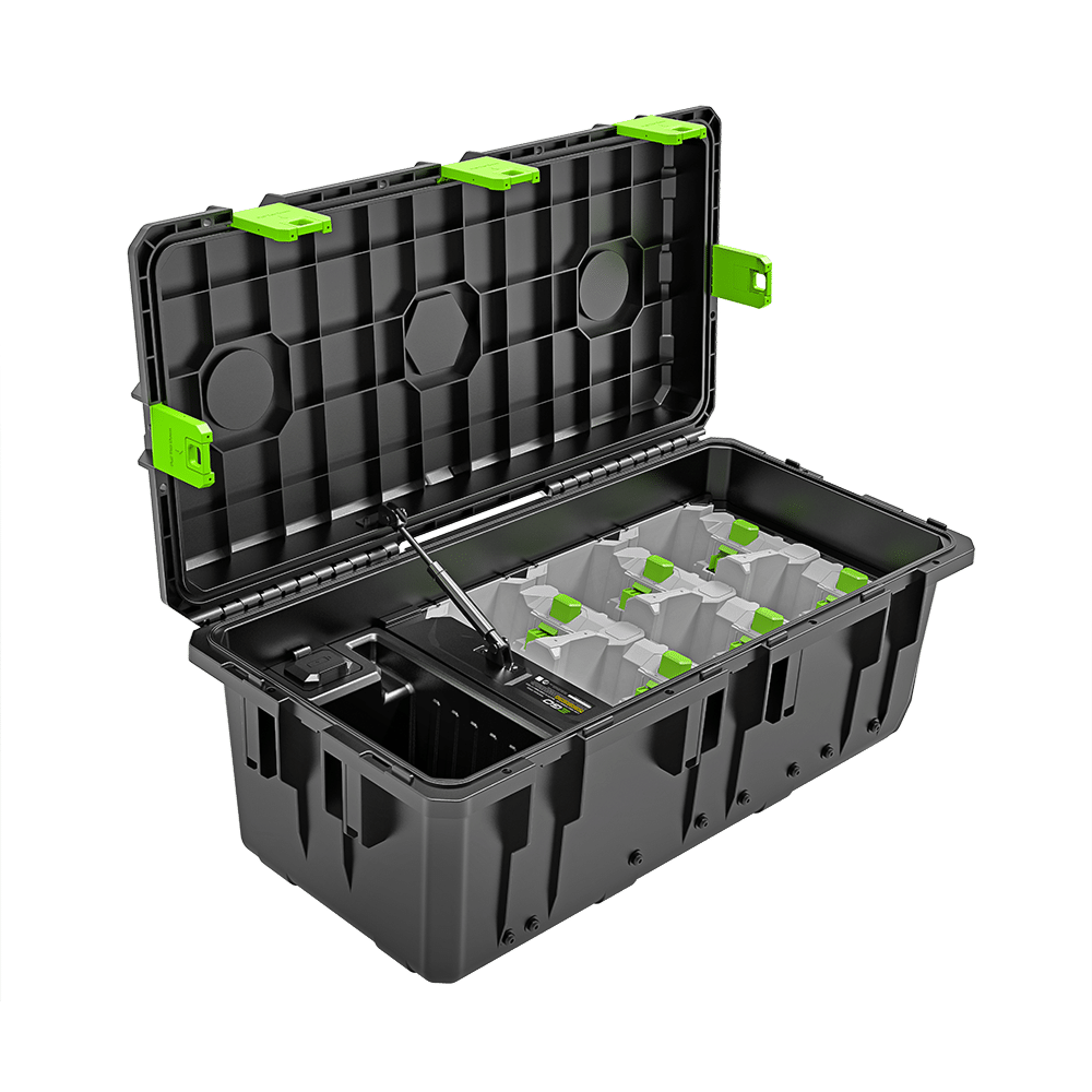 EGO Power+ 6-Port Mobile Charging Case and Charging Adaptor Kit EGO Power+ 6-Port Mobile Charging Case and Charging Adaptor Kit