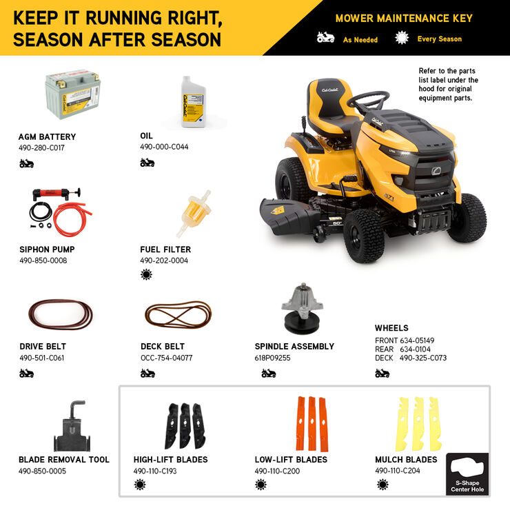 Cub Cadet XT1 LT50 (13AQA1TLA10) Cub Cadet XT1 LT50 (13AQA1TLA10)