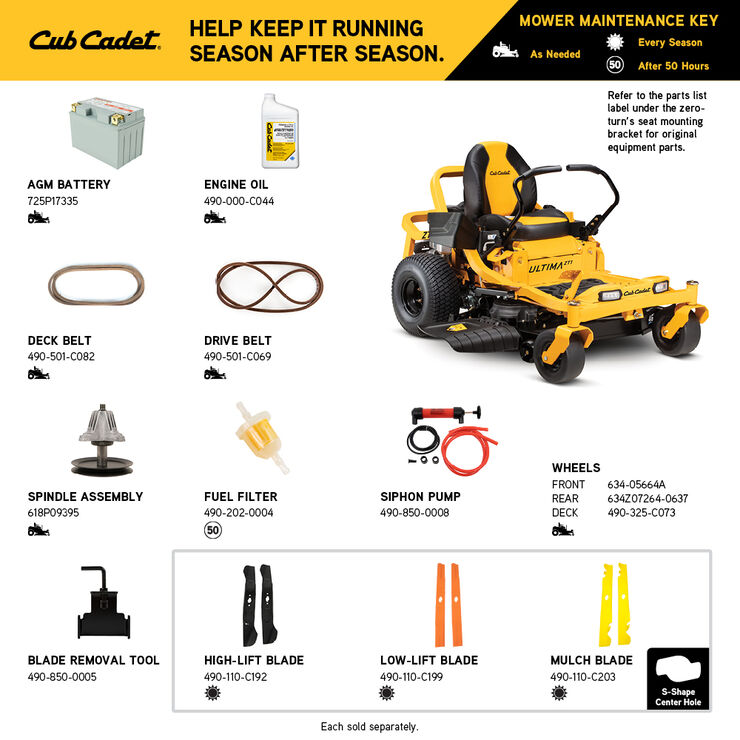 Cub Cadet ZT1 46 (17AIEACNA10) Cub Cadet ZT1 46 (17AIEACNA10)