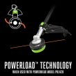 EGO POWER+ Multi-Head Combo Kit; 16” Carbon Fiber String Trimmer with POWERLOAD™, Carbon Fiber Edger, and 56V Power Head with 4.0Ah Battery and 320W Charger