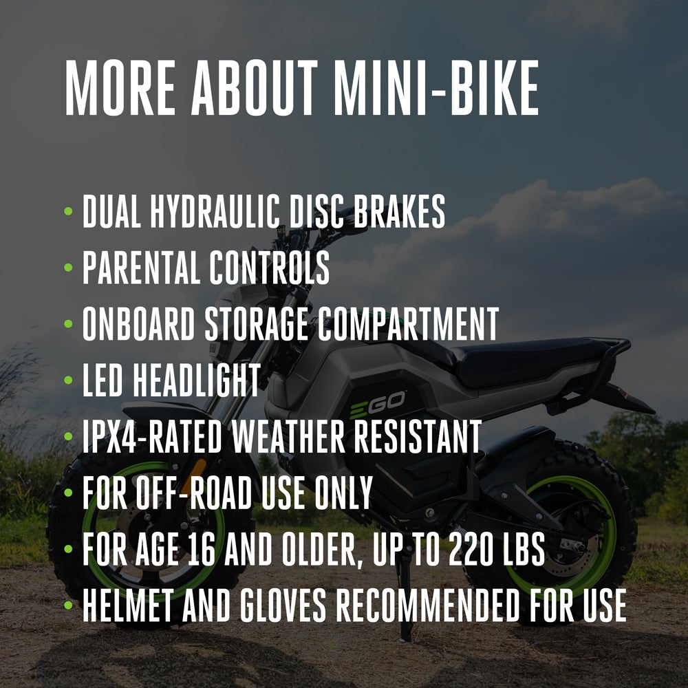 EGO POWER+ Mini Bike EGO POWER+ Mini Bike