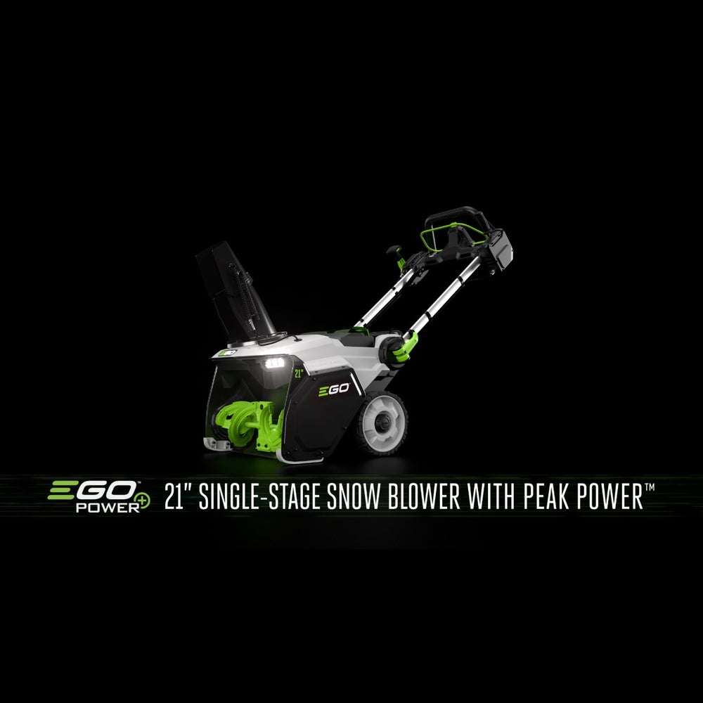 EGO POWER+ 21 IN. Single-Stage Snow Blower with Peak Power™ EGO POWER+ 21 IN. Single-Stage Snow Blower with Peak Power™