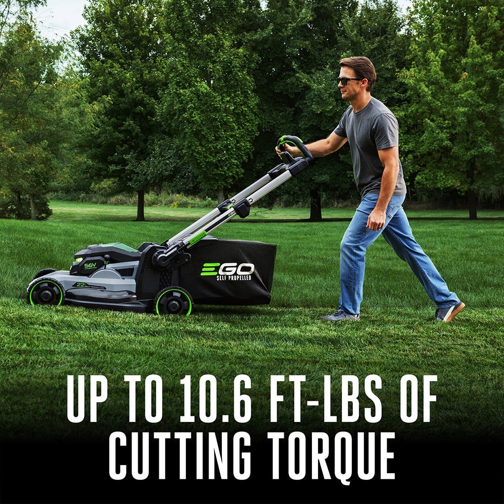EGO POWER+ Mower 22" Super Composite Deck Select Cut™ System with Peak Power Kit (Two 6Ah Batteries) EGO POWER+ Mower 22" Super Composite Deck Select Cut™ System with Peak Power Kit (Two 6Ah Batteries)