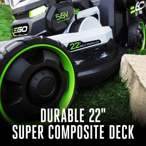 EGO POWER+ Mower 22" Super Composite Deck Select Cut™ System with Peak Power Kit (Two 6Ah Batteries)