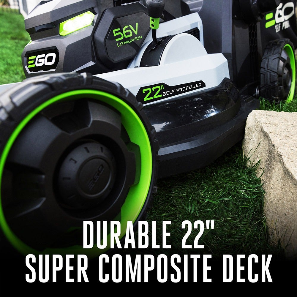 EGO POWER+ Mower 22" Super Composite Deck Select Cut™ System with Peak Power Kit (Two 6Ah Batteries) EGO POWER+ Mower 22" Super Composite Deck Select Cut™ System with Peak Power Kit (Two 6Ah Batteries)