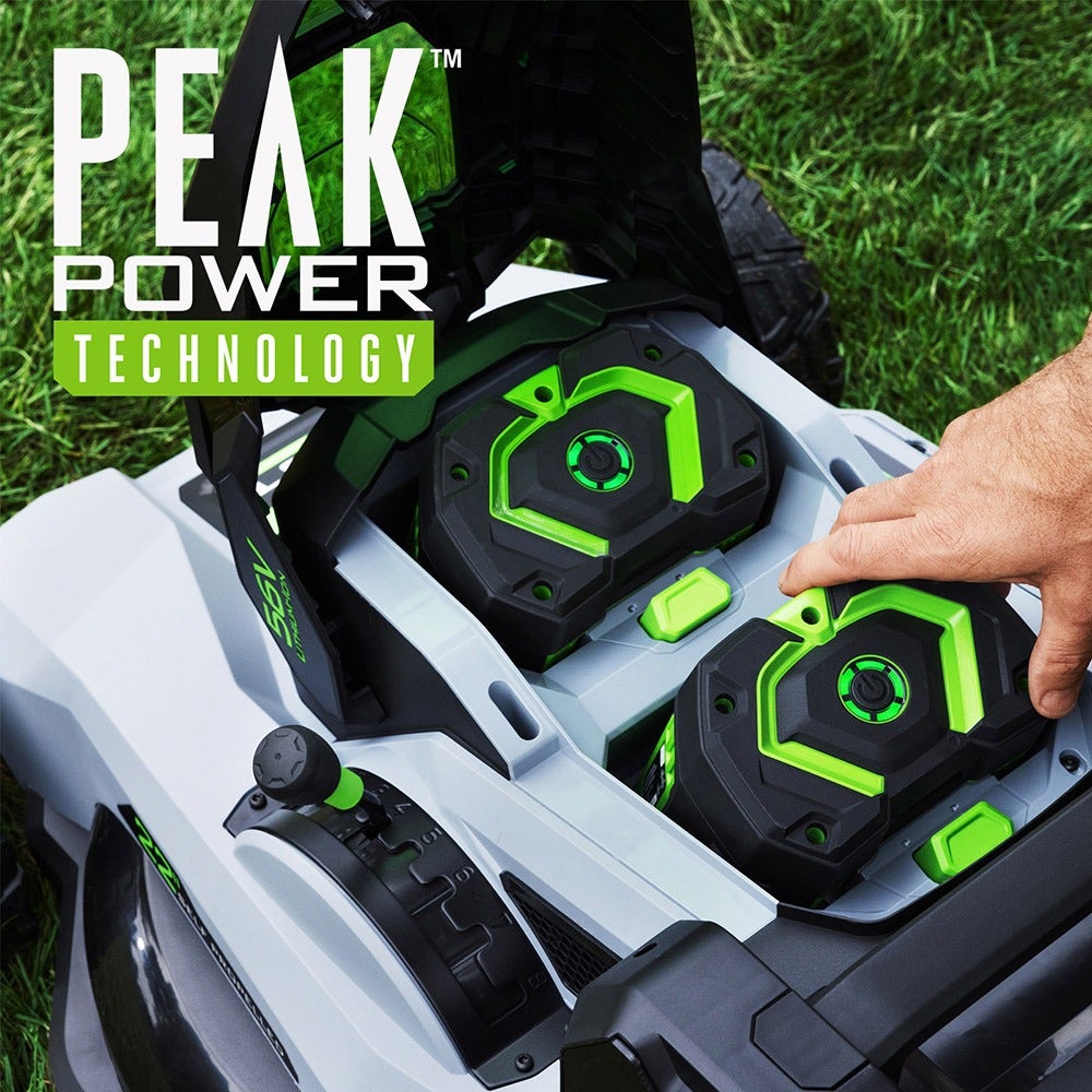 EGO POWER+ Mower 22" Super Composite Deck Select Cut™ System with Peak Power Kit (Two 6Ah Batteries) EGO POWER+ Mower 22" Super Composite Deck Select Cut™ System with Peak Power Kit (Two 6Ah Batteries)
