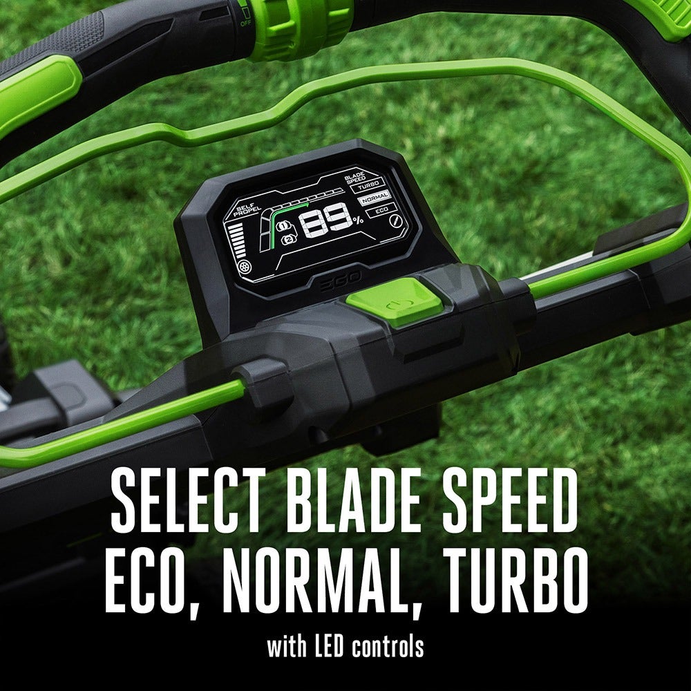 EGO POWER+ Mower 22" Super Composite Deck Select Cut™ System with Peak Power Kit (Two 6Ah Batteries) EGO POWER+ Mower 22" Super Composite Deck Select Cut™ System with Peak Power Kit (Two 6Ah Batteries)