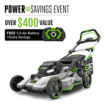 EGO POWER+ Mower 21" Select Cut™ System with Touch Drive™ Self-Propelled Kit (7.5Ah Battery)