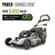 EGO POWER+ Mower 21" Select Cut™ System with Touch Drive™ Self-Propelled Kit (7.5Ah Battery)