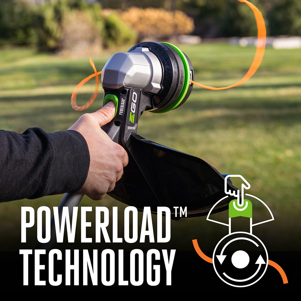 EGO Power+ 15" POWERLOAD™ String Trimmer with telescopic aluminum shaft EGO Power+ 15" POWERLOAD™ String Trimmer with telescopic aluminum shaft